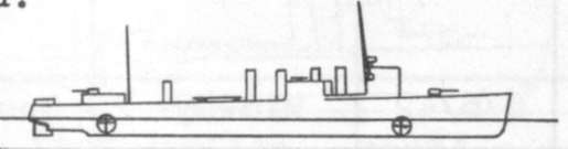 Diagram of JACOB JONES (DD130) depicting damaged areas