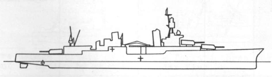 Diagram of PORTLAND (CA33) depicting damaged areas