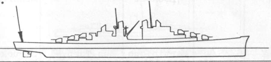 Diagram of SAN JUAN (CL54) depicting damaged areas