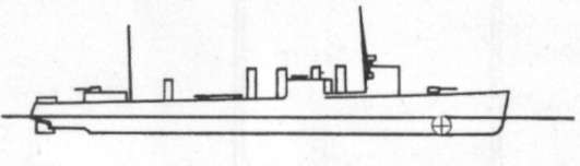 Diagram of BLAKELEY (DD150) depicting damaged areas